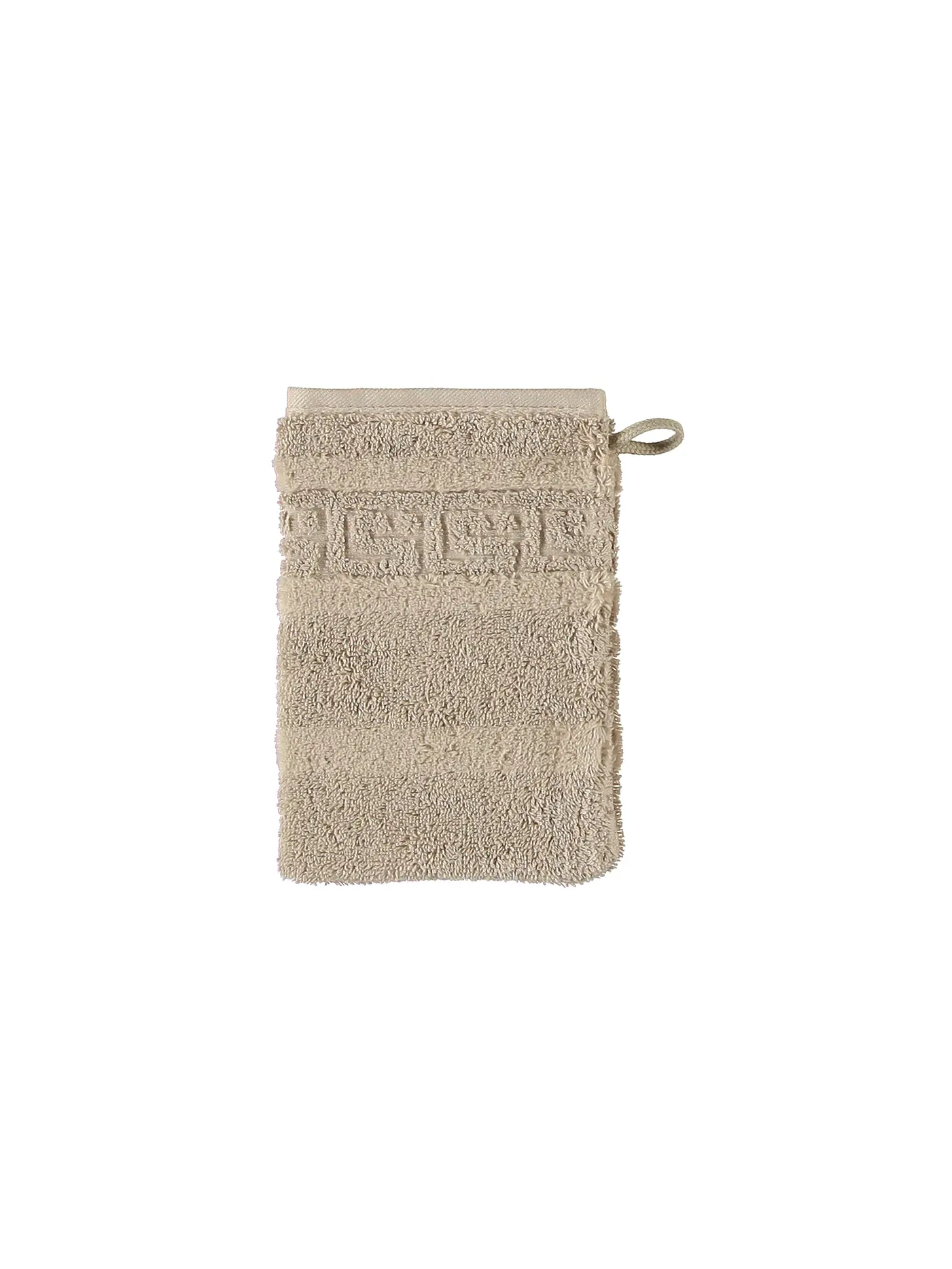 CAWÖ | Waschhandschuh NOBLESSE 16x22cm Natur | beige